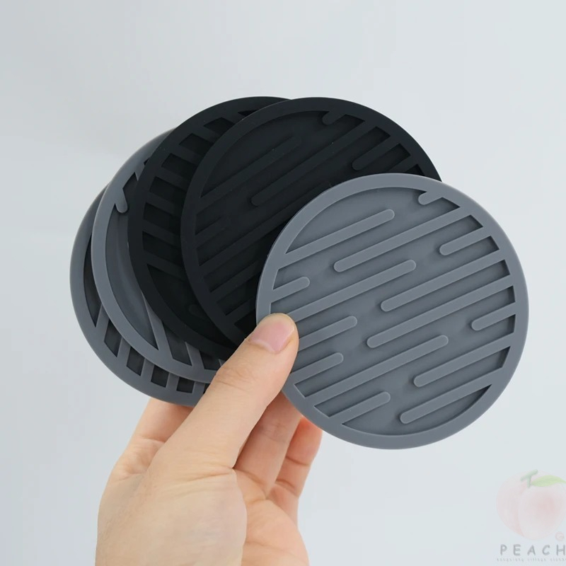 Espresso Shot Glass - Sous-verres ronds en Silicone de 10cm,